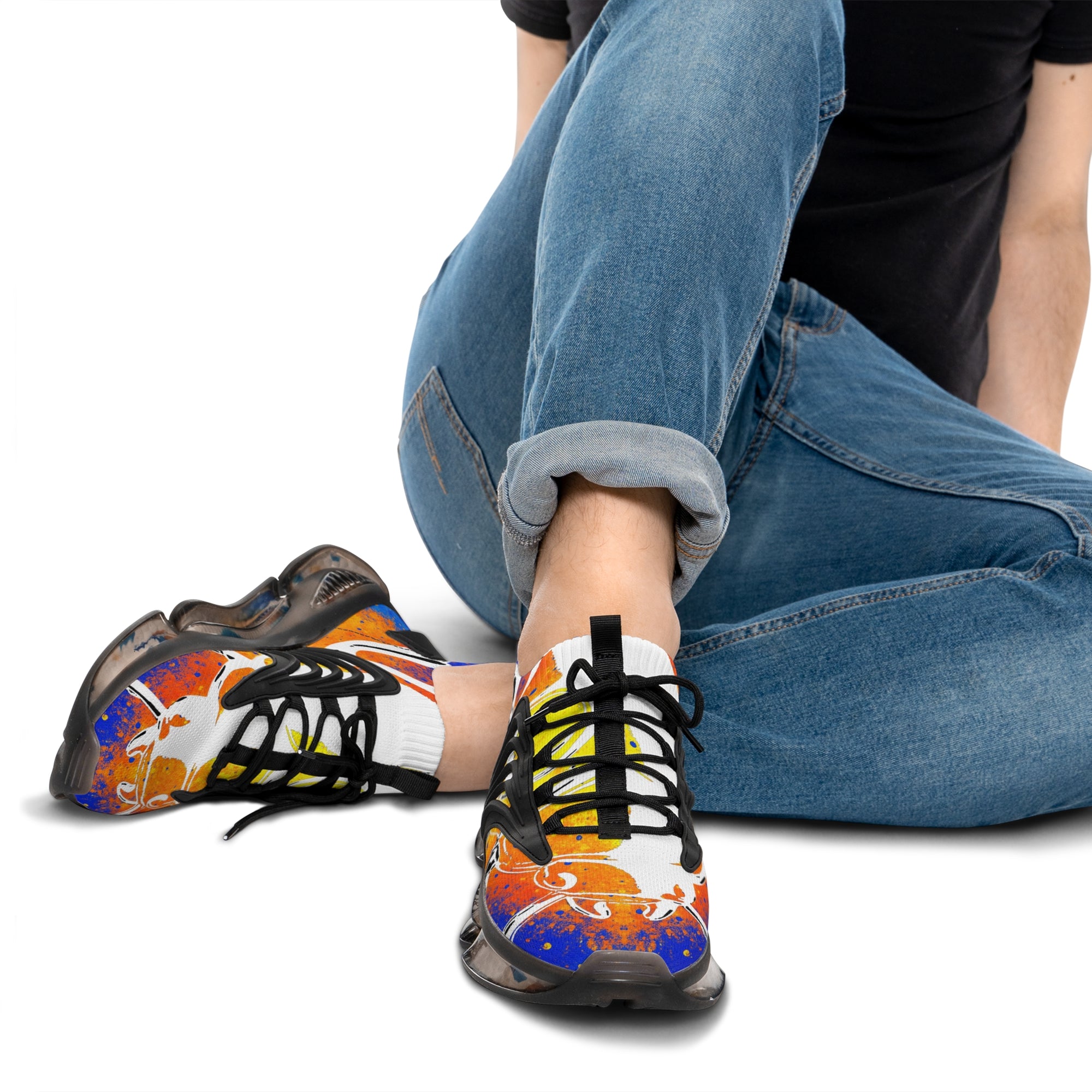 👟 “GLITCHSTEP V1A” Quantum Mesh Sneakers – Cosmic Graffiti Edition