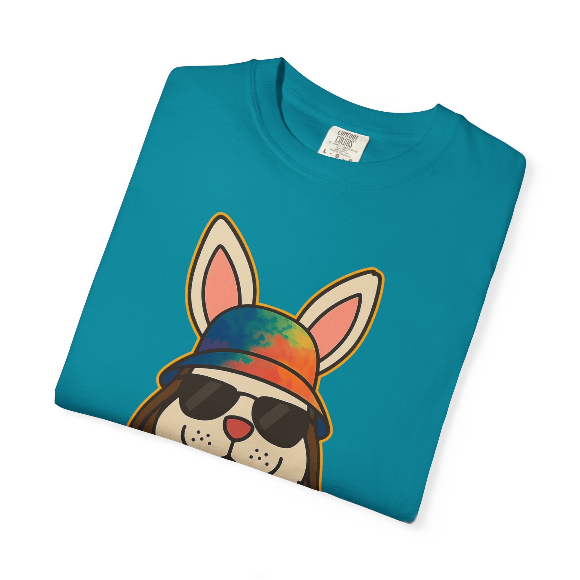 “RABBIT VIBES V1” Graphic T-Shirt – Streetwear Bunny Dark Tee For Men & Women