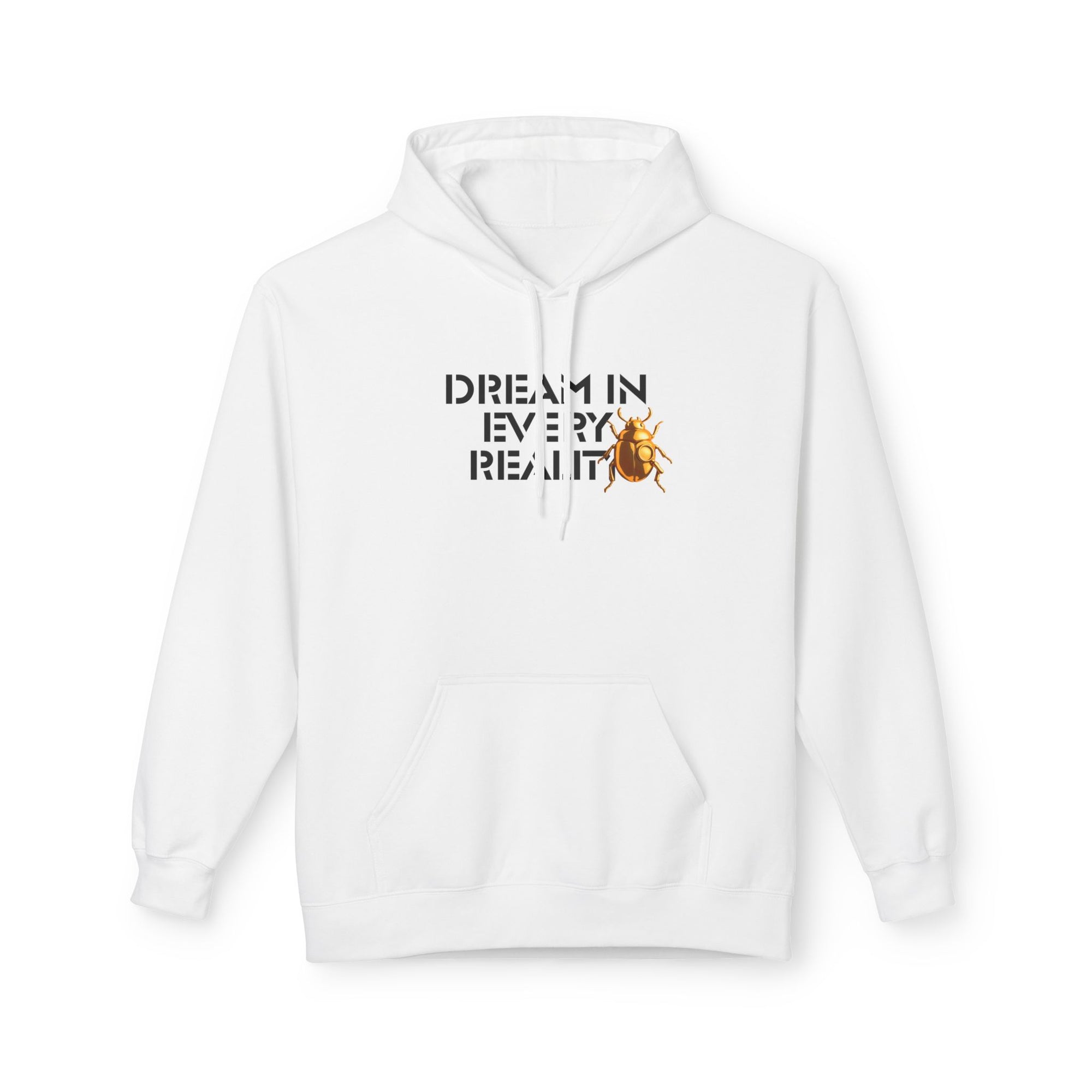 Dream In Every Reality Hoodie - Code Breaker Bold Text Futuristic Typography Top