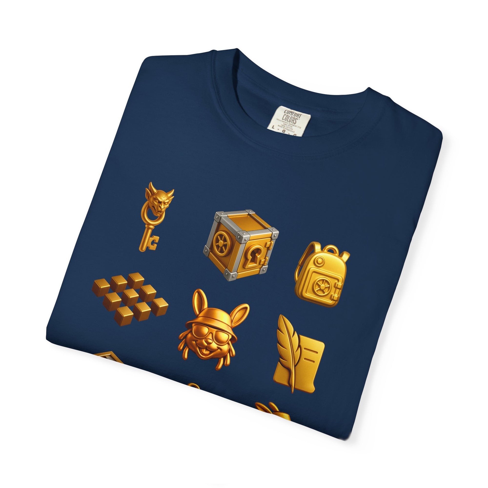 Lexicon Beetle Vault Rush Game T-Shirt – MSSTRYSLVD® Gold Coin Graphic Tee | Streetwear for Dream-Chasers & Gamers