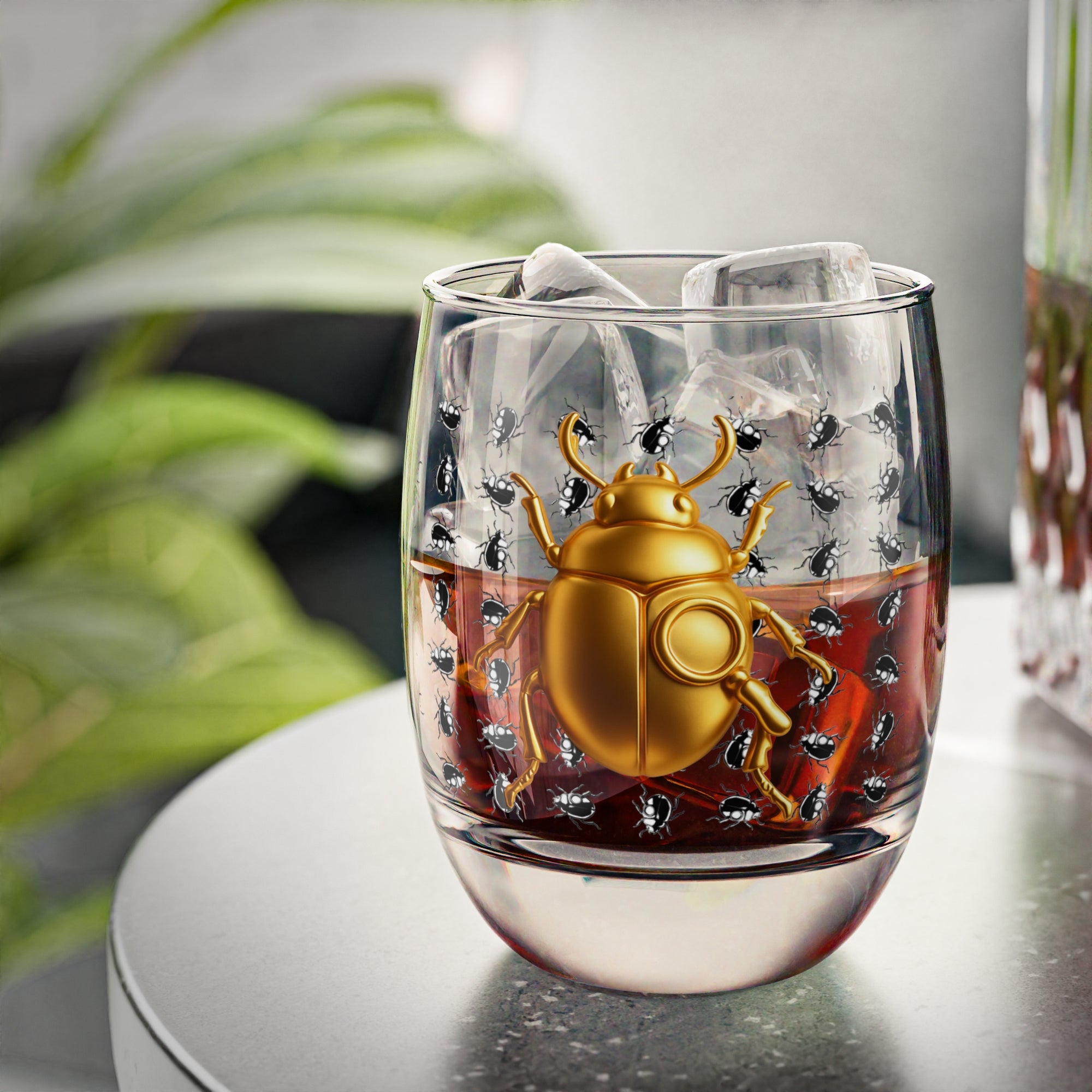 🥃 “BUGGED & BOOZY” - Whiskey Glass