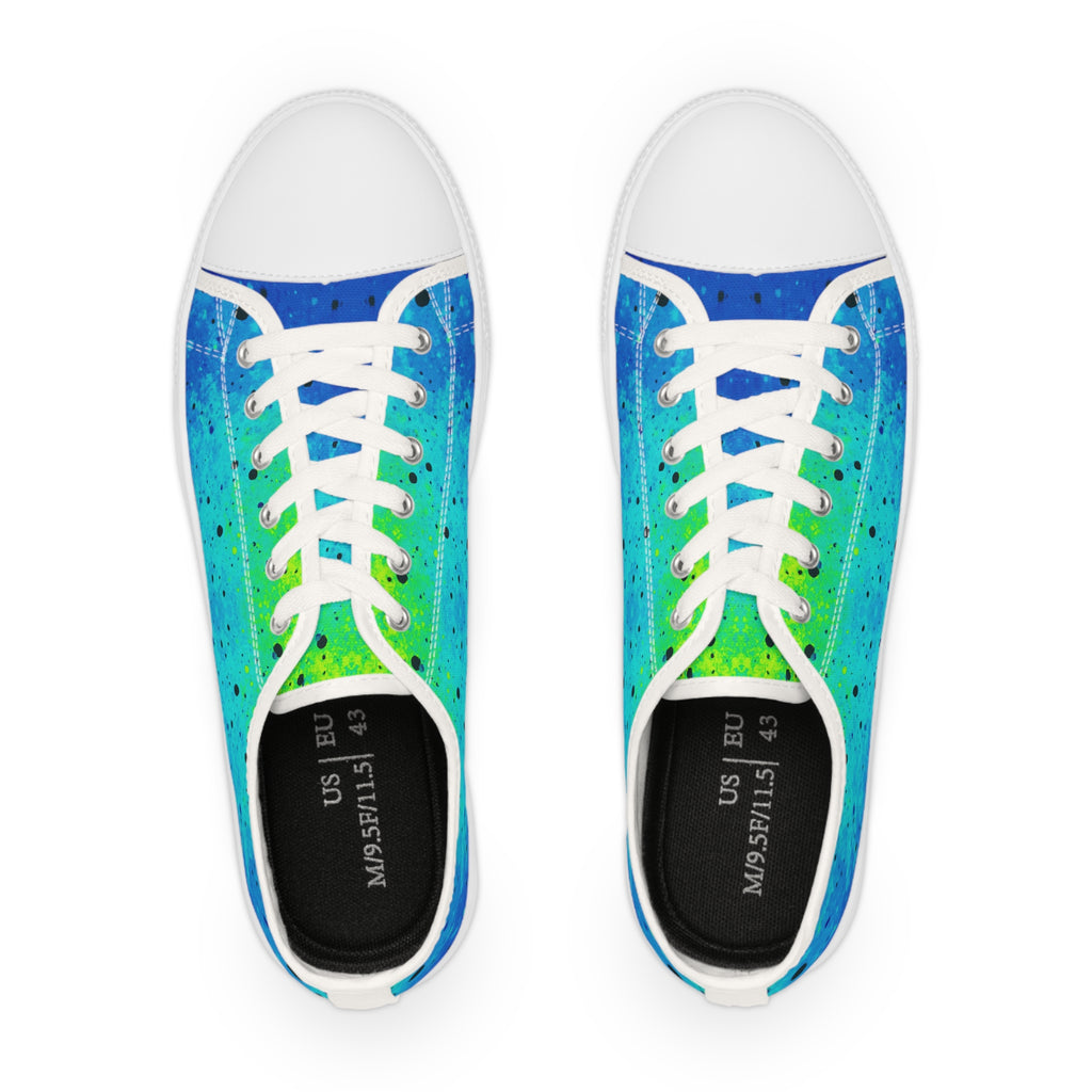 “AQUA V1” Unisex Low Top Sneakers – Color Gradient Graffiti Streetwear Edition, Men & Women