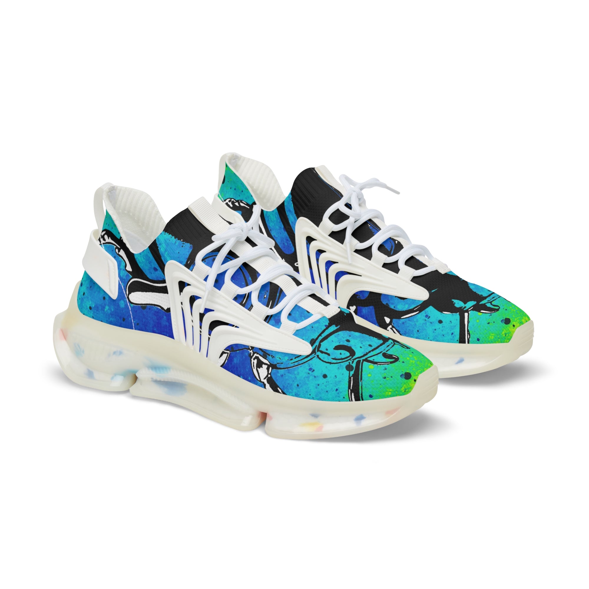 👟 “ICEWALKER V1” Digital Ocean Mesh Sneakers