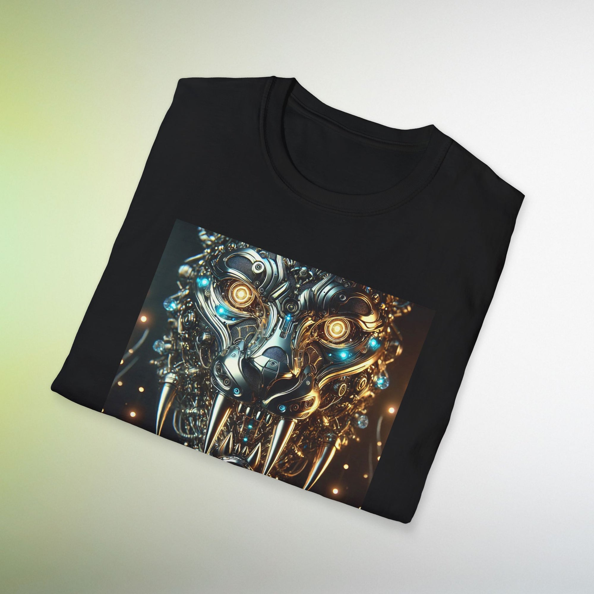 Cyber Wolf T-Shirt | Futuristic Steampunk Wolf Graphic Tee Sci-Fi Streetwear