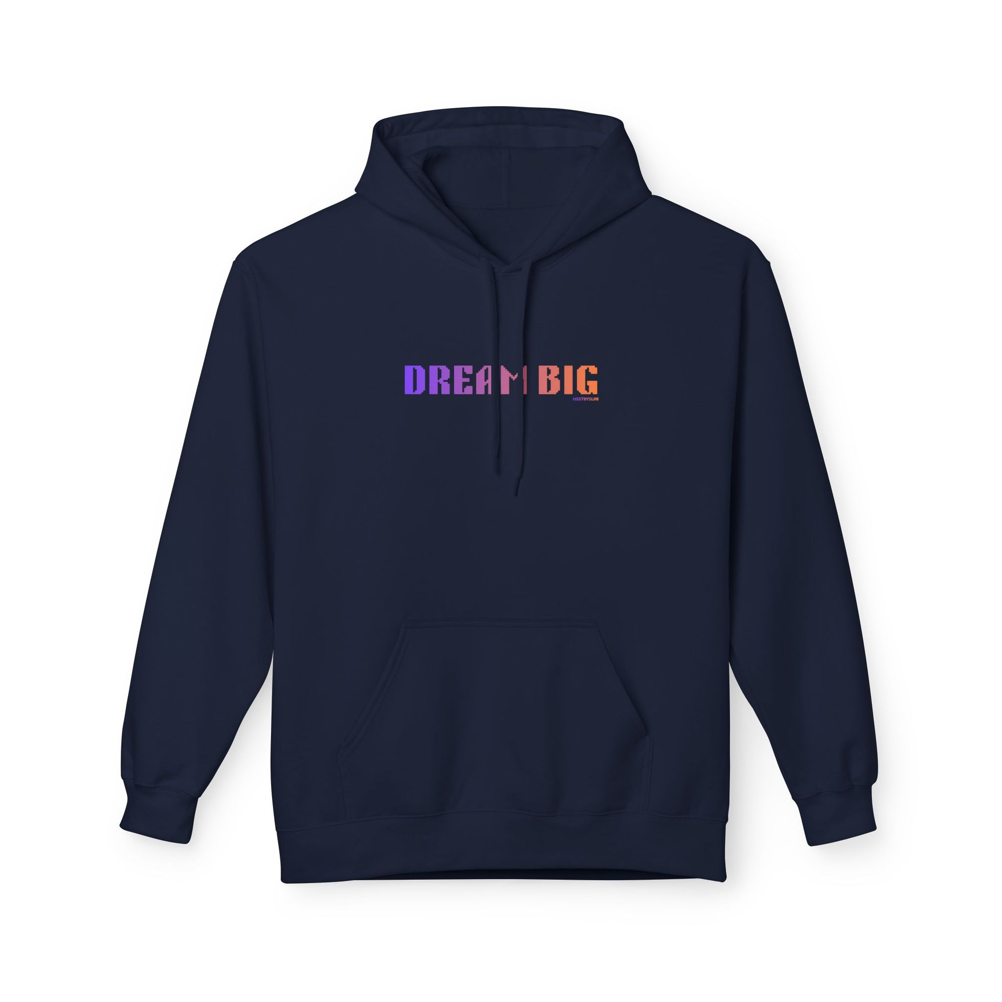Dream Big Quote Hoodie | Bold Colorful Print Retro Graphic Pullover
