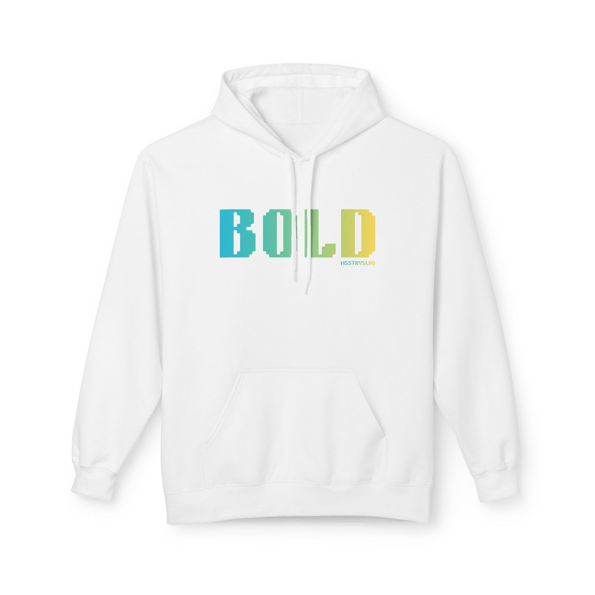 Bold Big Quote Hoodie | Bold Colorful Print Retro Graphic Pullover