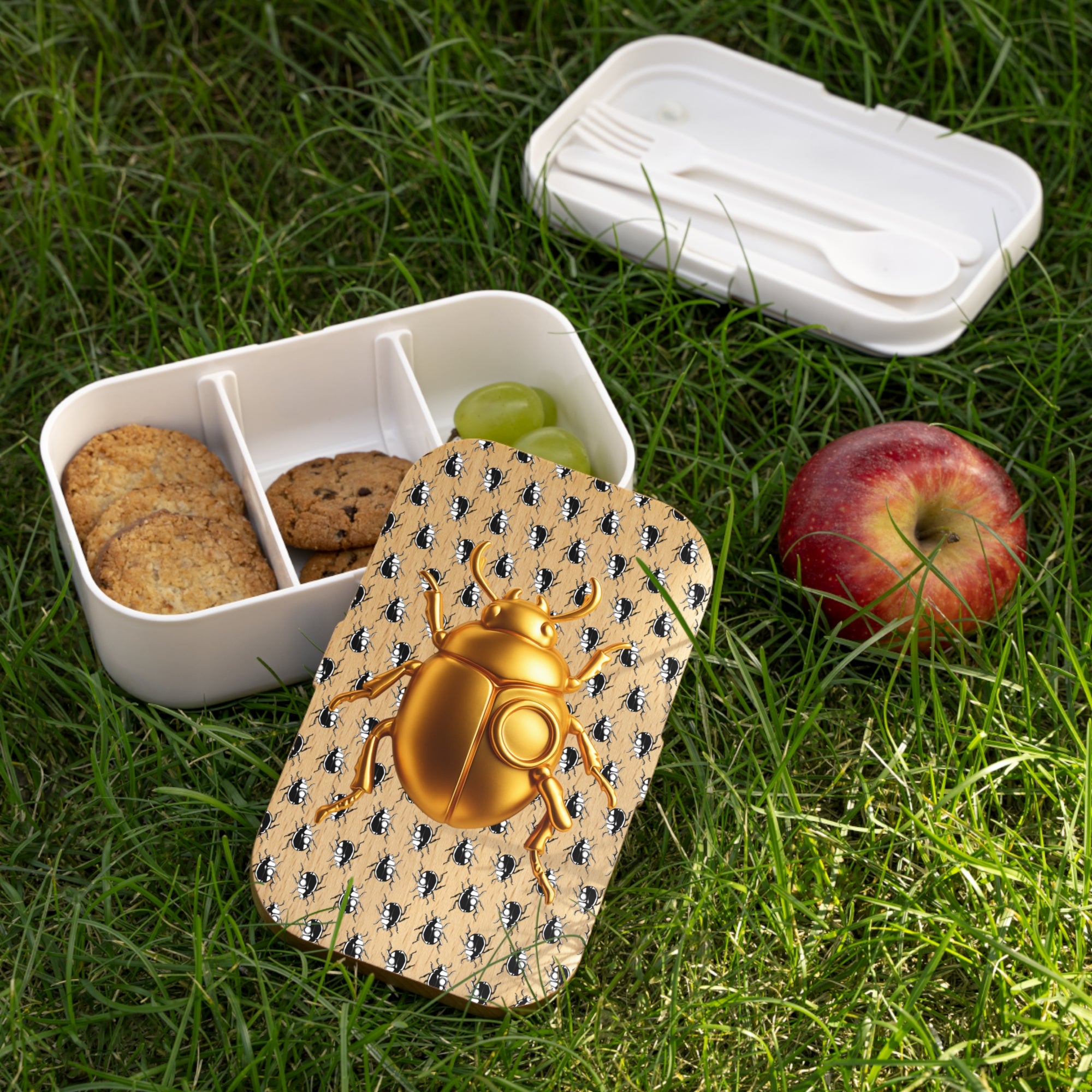 🍱 Golden Beetle Lunch Vault - Bento Lunch Box