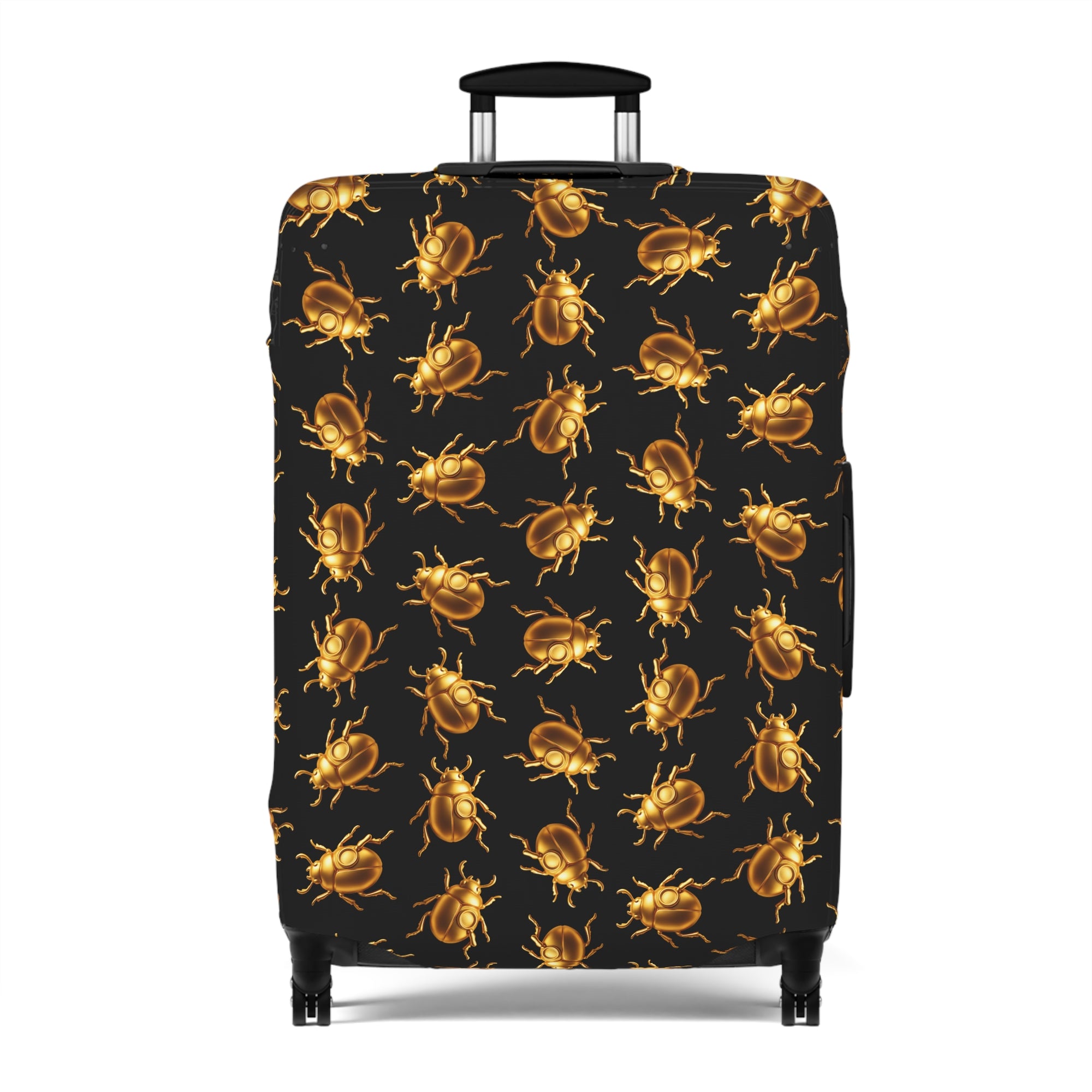 ✈️ "BUGGED AND COVERED" Golden Beetle Luggage Cover