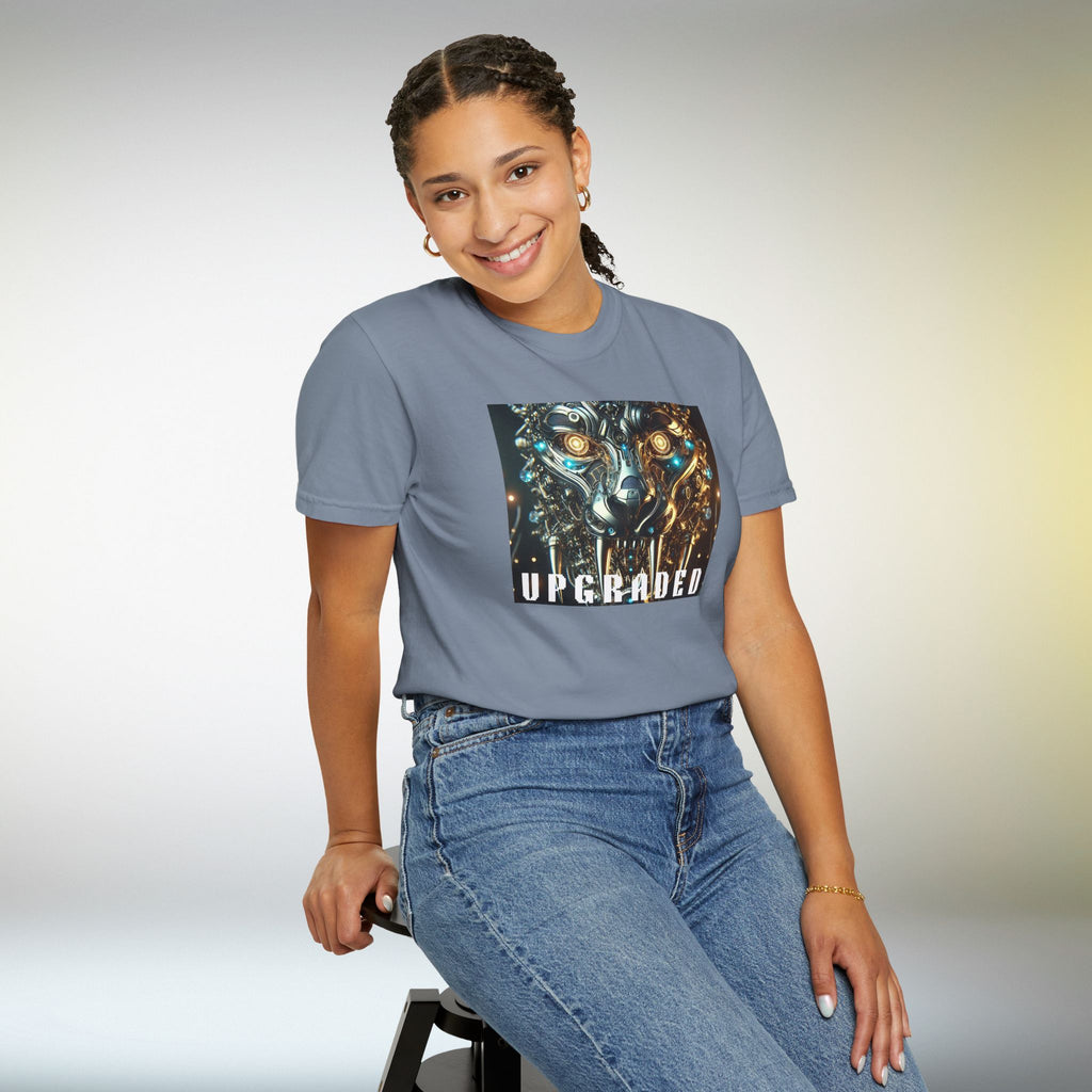 UPGRADED Cyber Panther T-Shirt | Futuristic Mechanical Animal Graphic Tee, Sci-Fi Streetwear Unisex