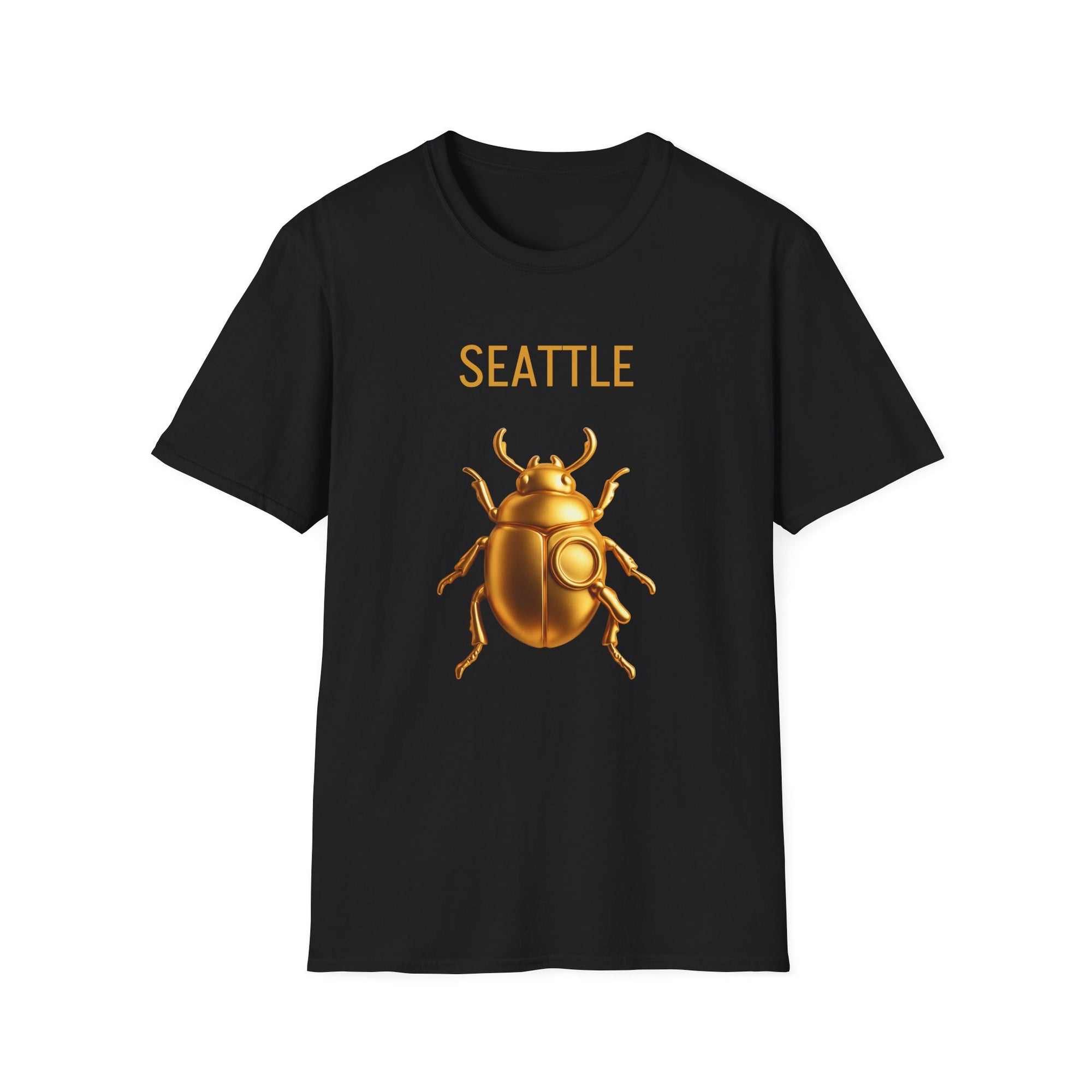 Seattle - Golden Beetle Unisex Softstyle T-Shirt