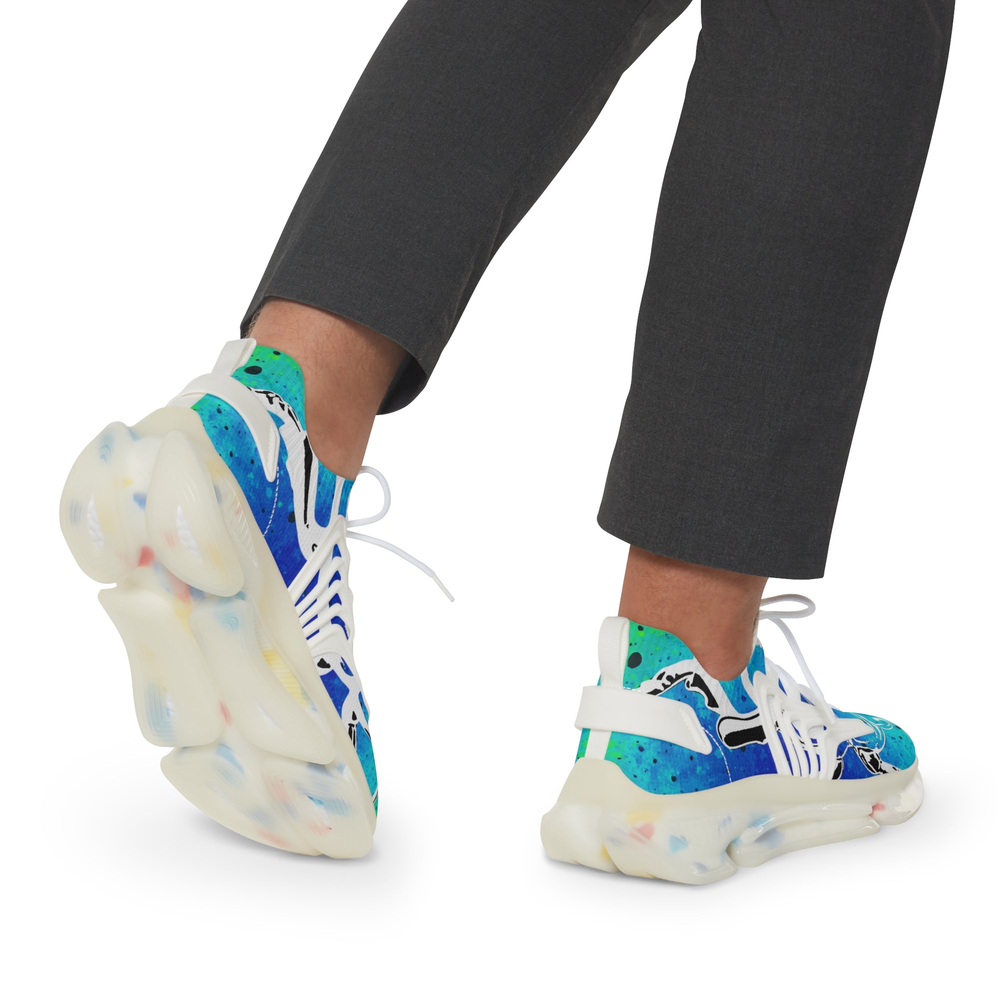 👟 “ICEWALKER V1A” Digital Ocean Mesh Sneakers