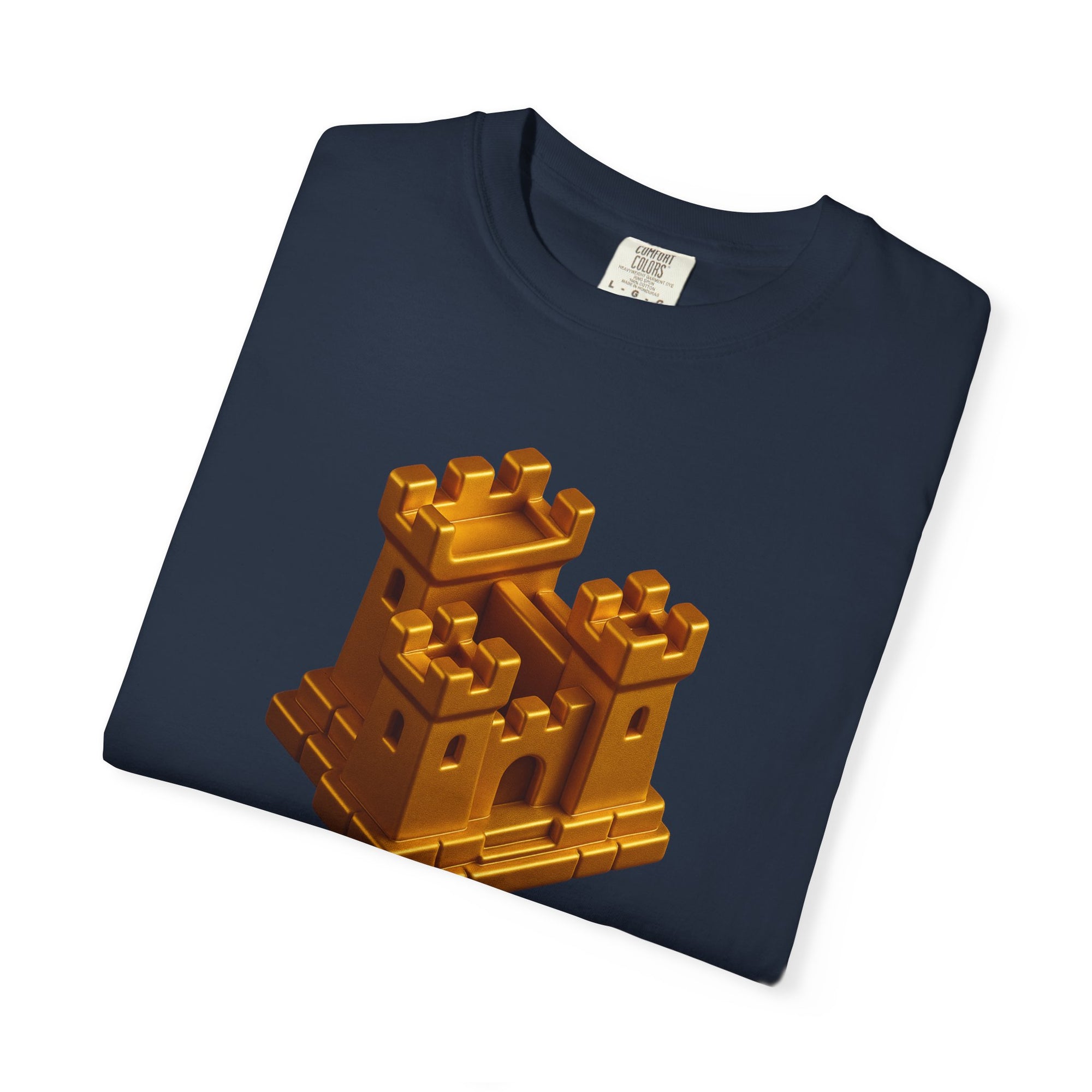 “FORTRESS V1” Graphic T-Shirt – Golden Castle Beetle Vault Rush Streetwear Edition For Men & Women