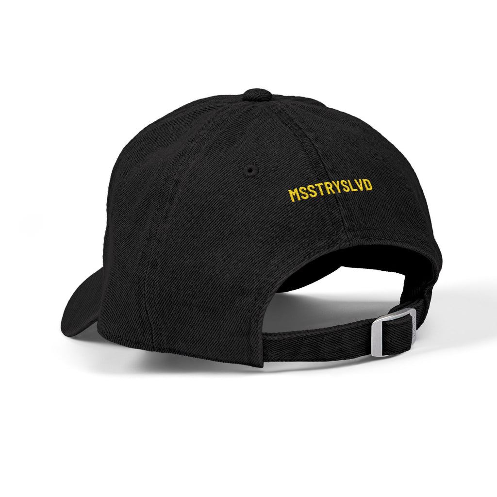 DREAM IN EVERY REALITY Denim Cap with Embroidery – Code Breaker Design, Cool Streetwear Aesthetic Cap