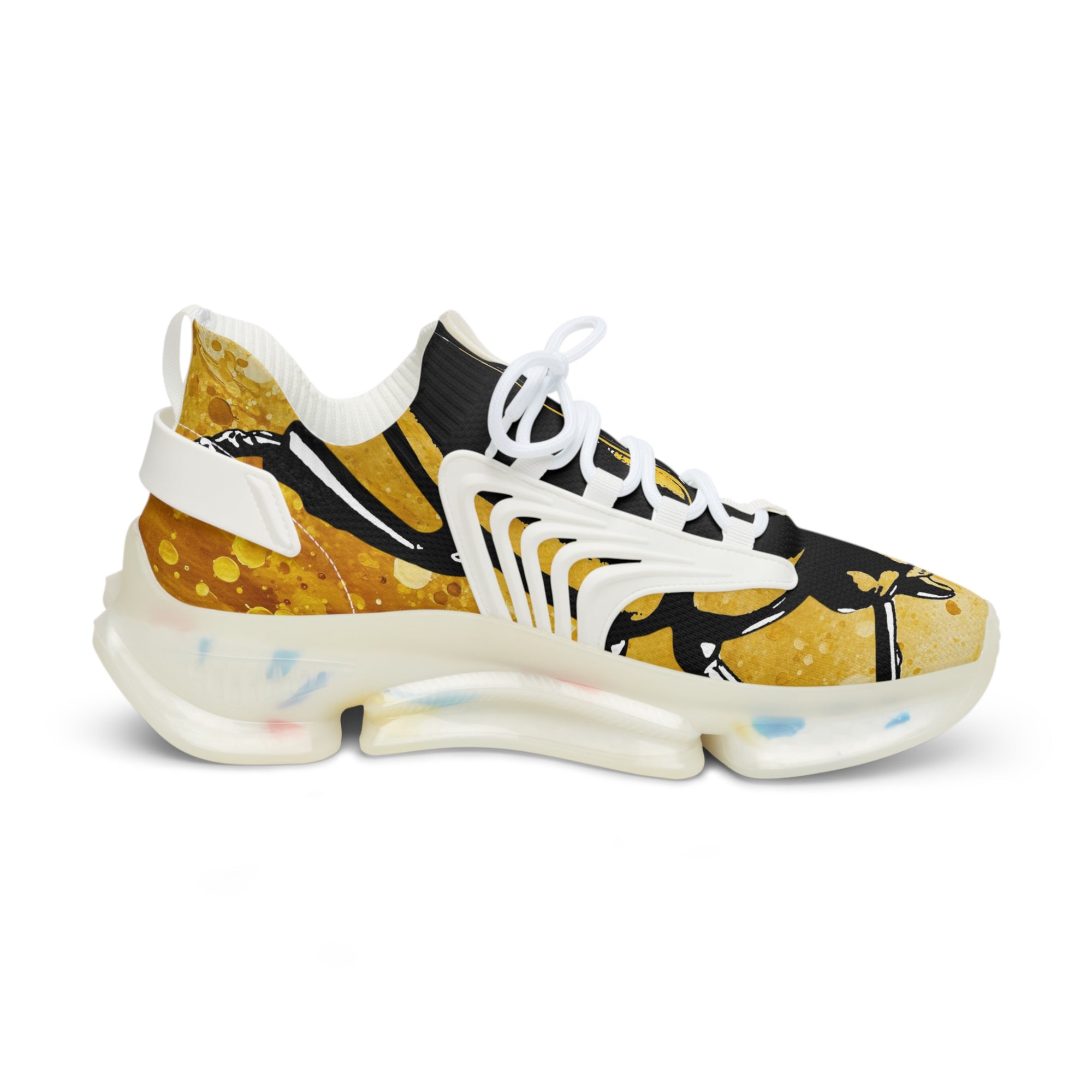 🟡 “GOLD BUGGED OUT V1”  Men's Mesh Sneakers