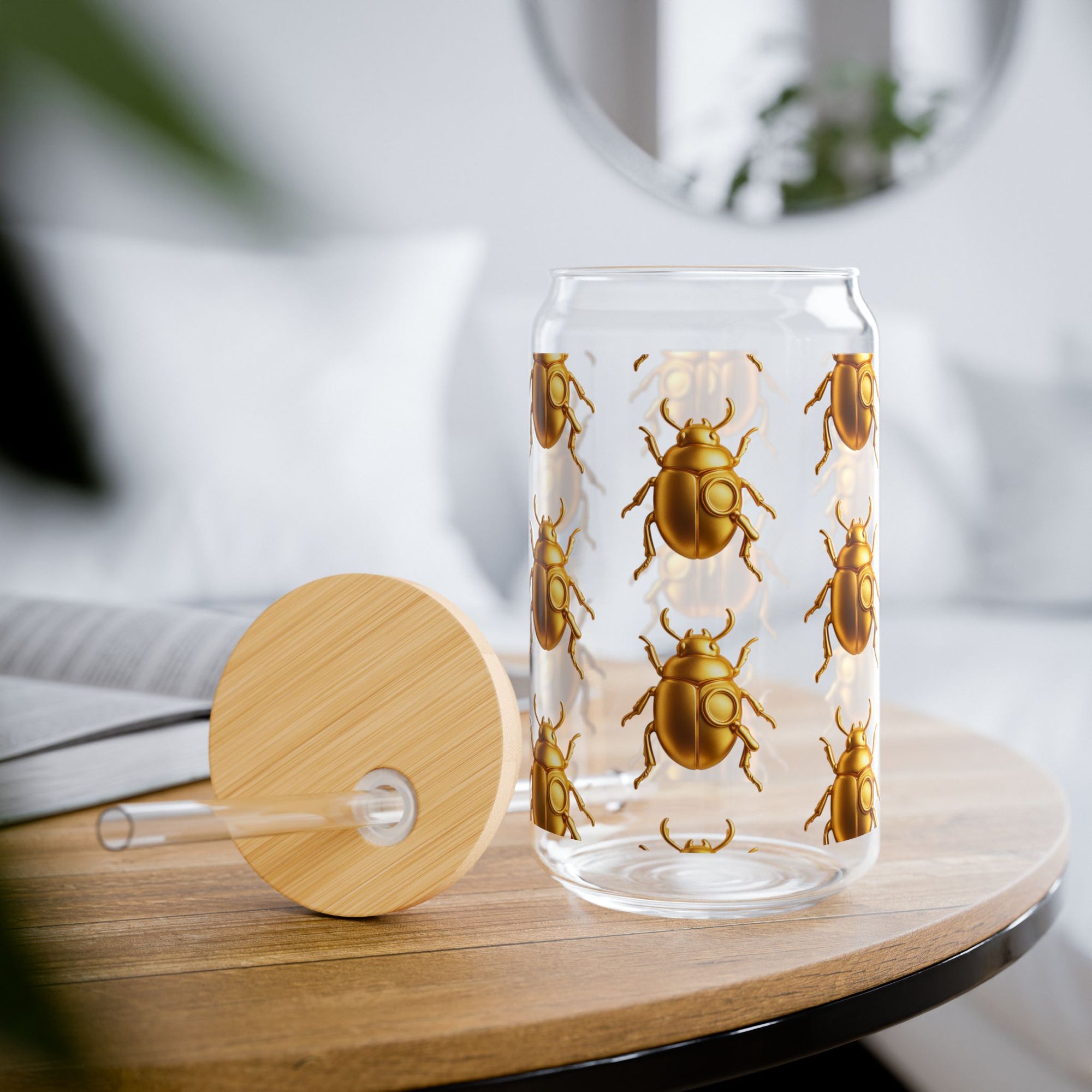 "GOLDEN SWARM" Sipper Glass, 16oz