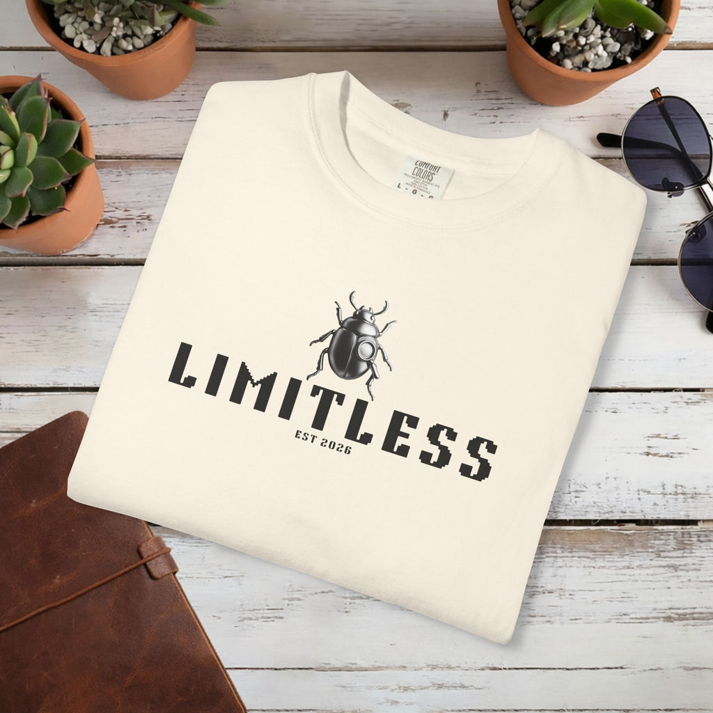 Minimal Beetle T Shirt | Black Scarab Graphic Tee | Custom Est Year Shirt Symbolic Insect Art T-Shirt | Unisex Streetwear Tee