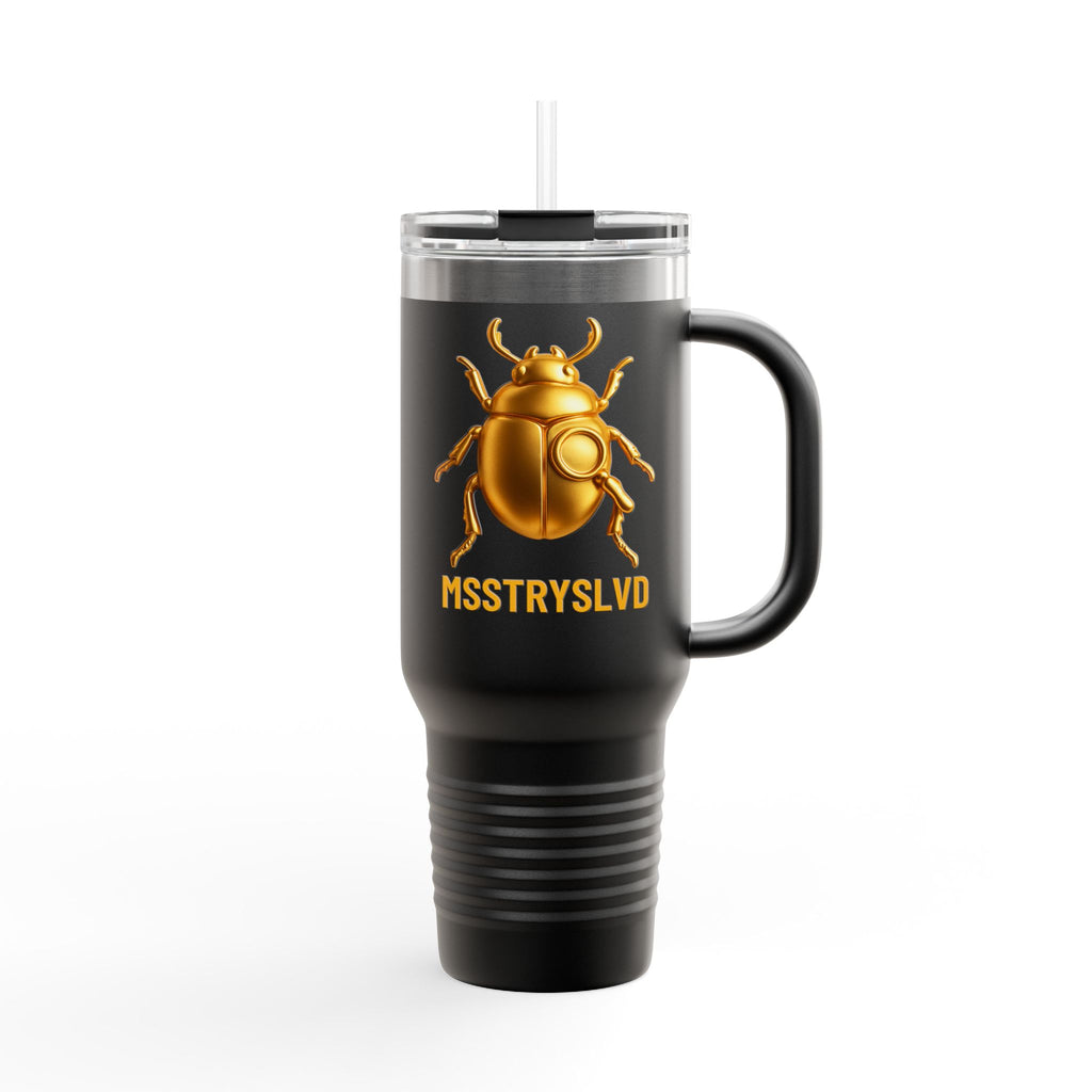 MSSTRYSLVD Gold Scarab – Insulated Travel Mug, 40oz