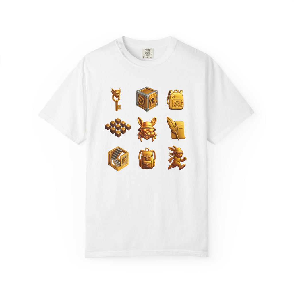 Lexicon Beetle Vault Rush Game T-Shirt – MSSTRYSLVD® Gold Coin Graphic Tee | Streetwear for Dream-Chasers & Gamers