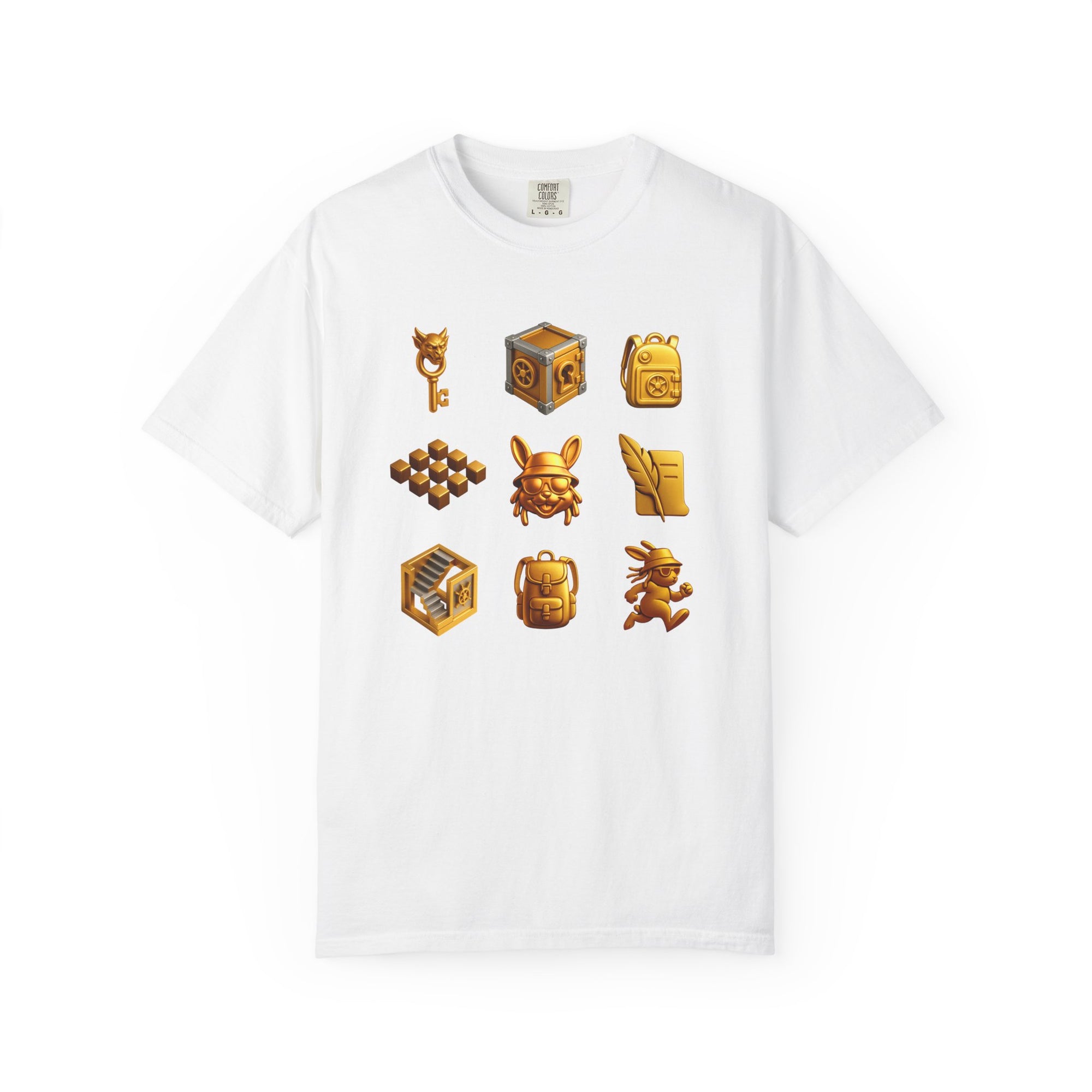 Lexicon Beetle Vault Rush Game T-Shirt – MSSTRYSLVD® Gold Coin Graphic Tee | Streetwear for Dream-Chasers & Gamers