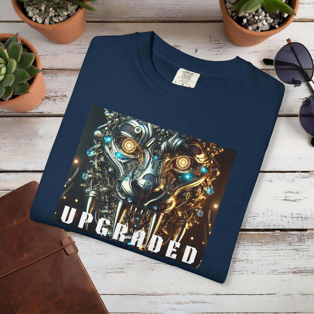 UPGRADED Cyber Panther T-Shirt | Futuristic Mechanical Animal Graphic Tee, Sci-Fi Streetwear Unisex