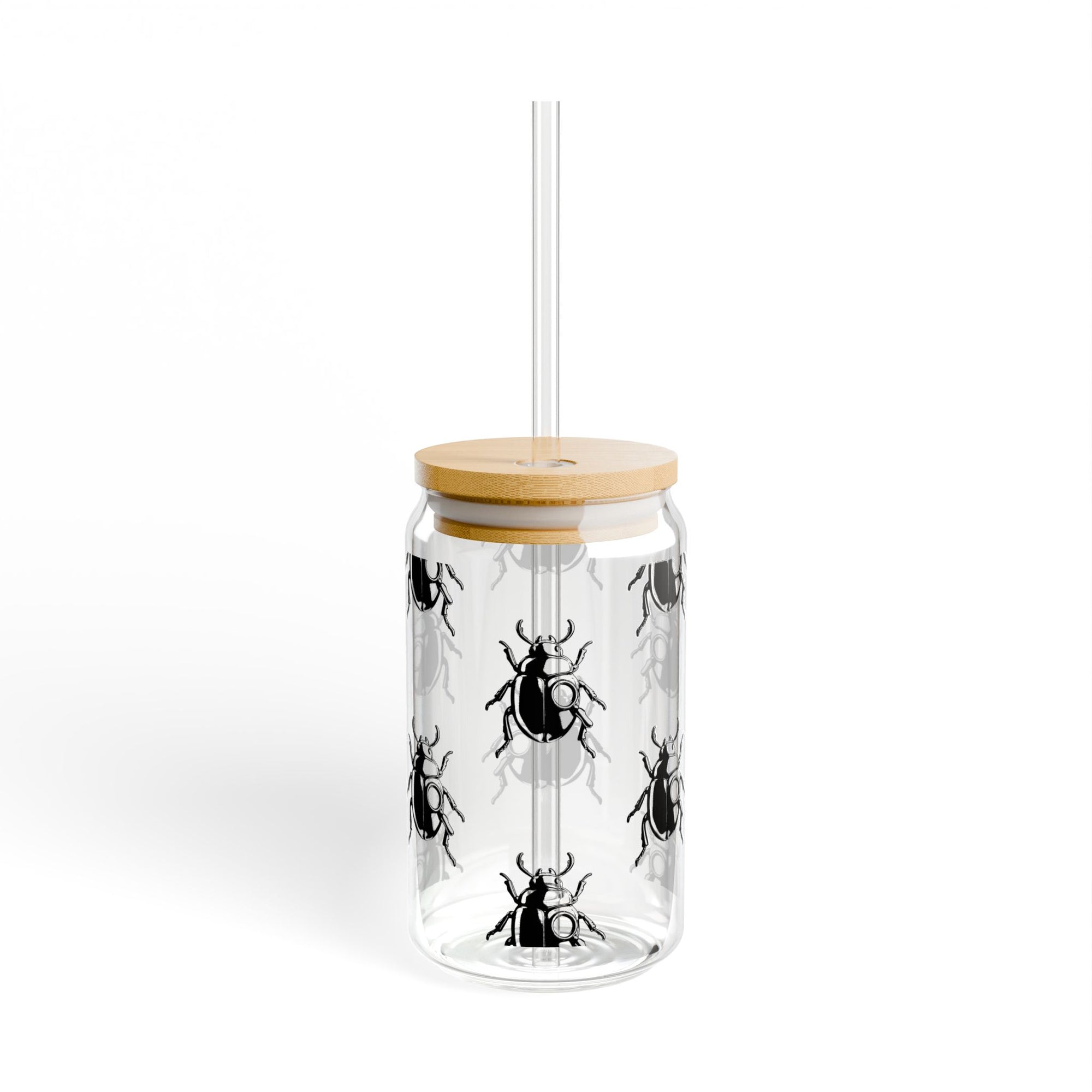 "SIP WITH BUGS" Sipper Glass, 16oz