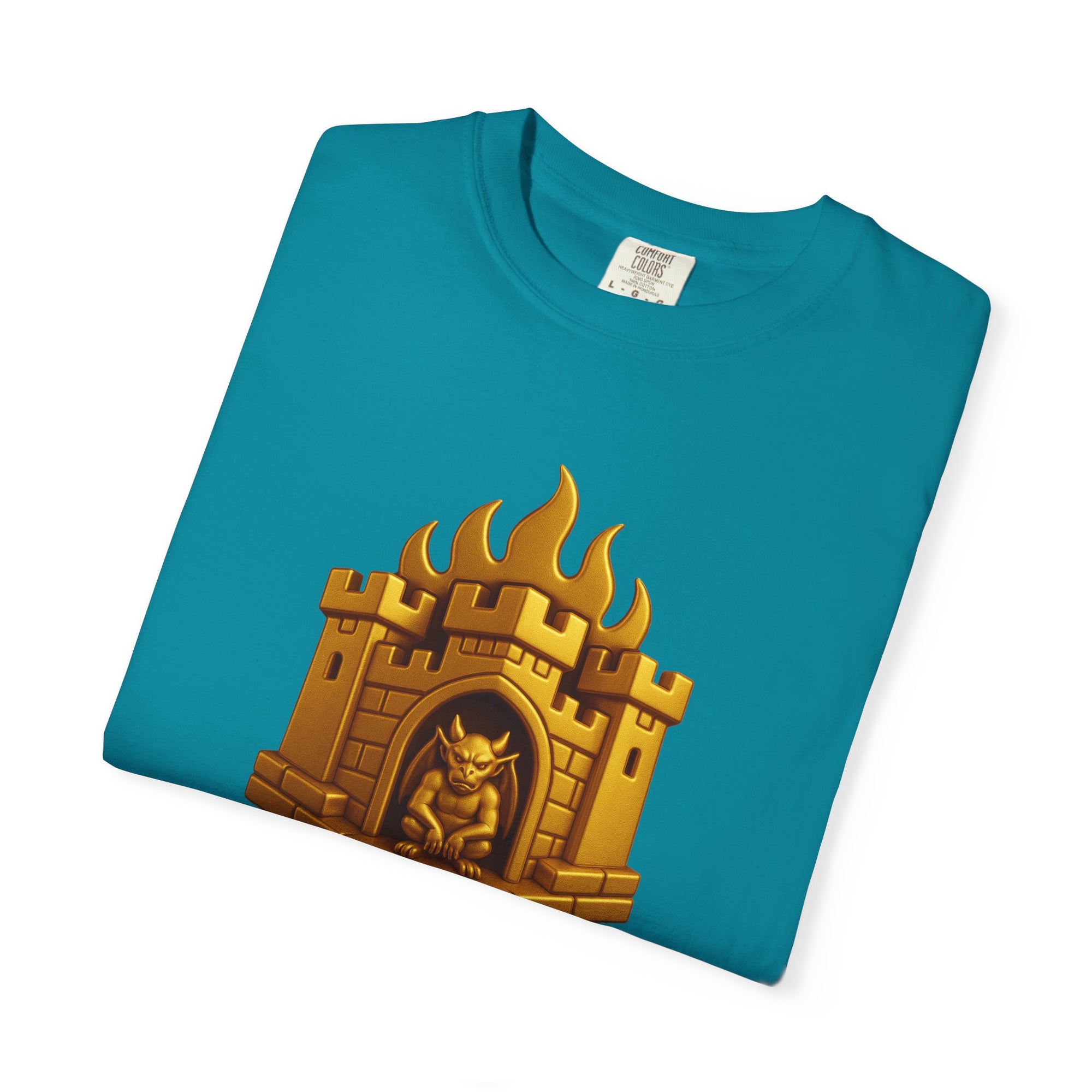 “GOLDEN CITADEL V1” Graphic T-Shirt – Golden Castle Beetle Vault Rush Streetwear Edition For Men & Women