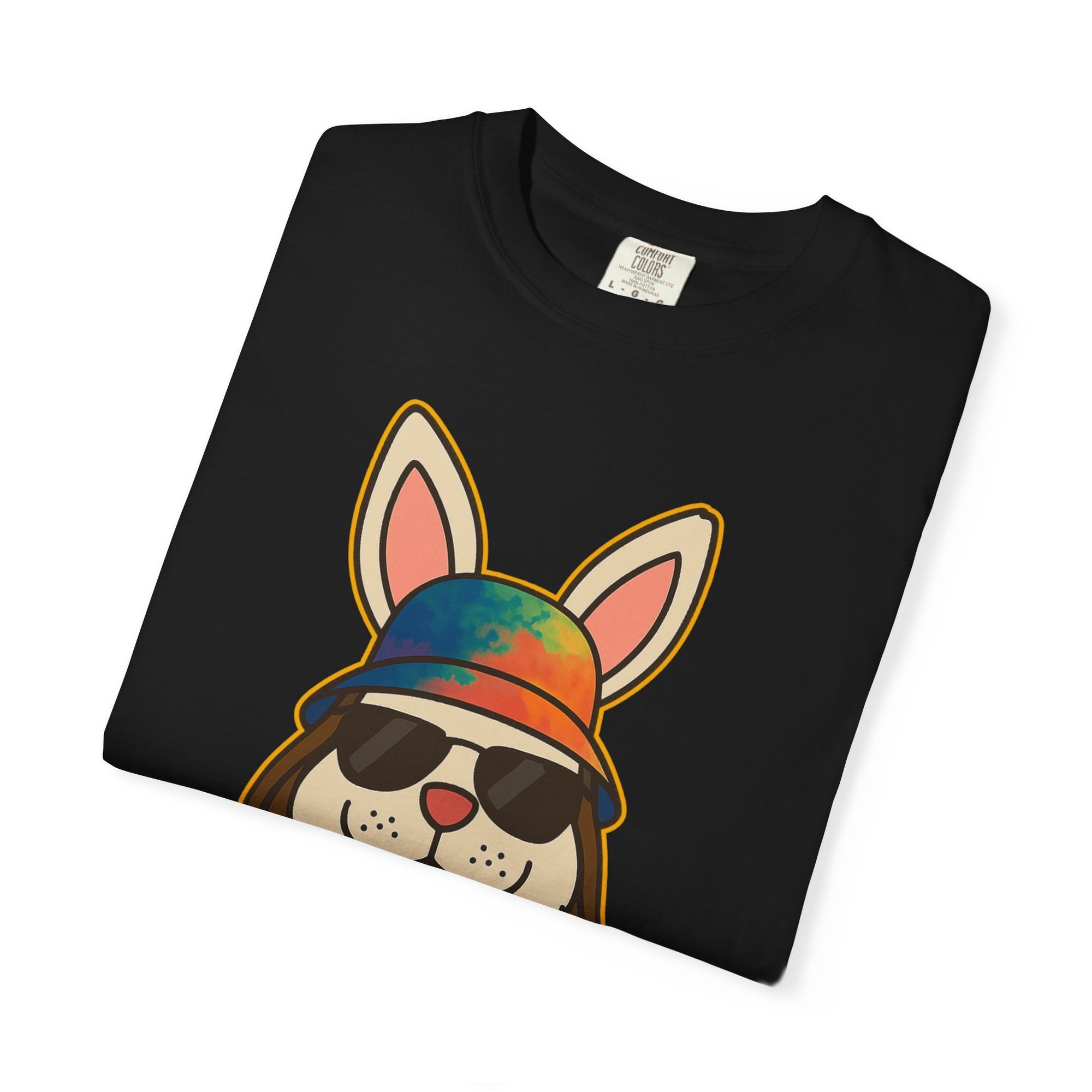 “RABBIT VIBES V1” Graphic T-Shirt – Streetwear Bunny Dark Tee For Men & Women