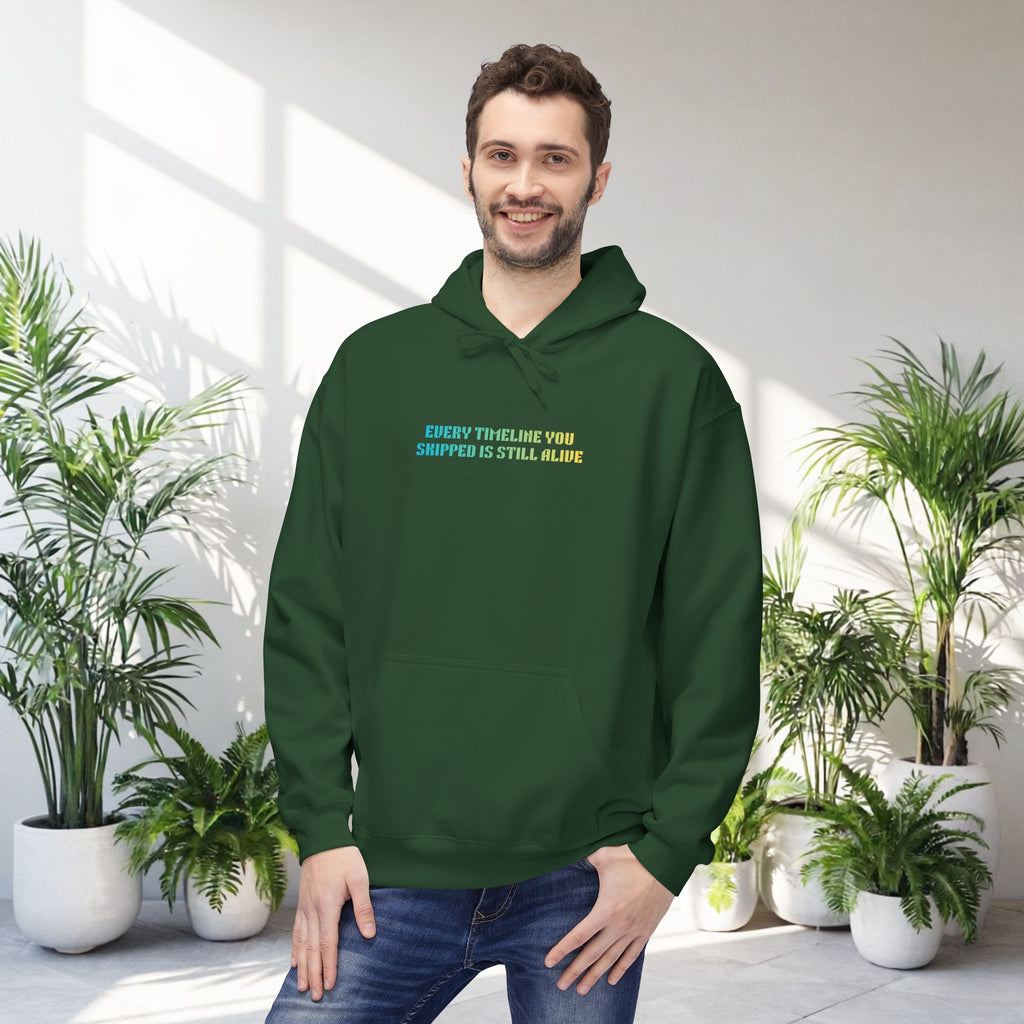 Every Timeline You Skipped Hoodie | Beetle Print Quote Retro Graphic Pullover