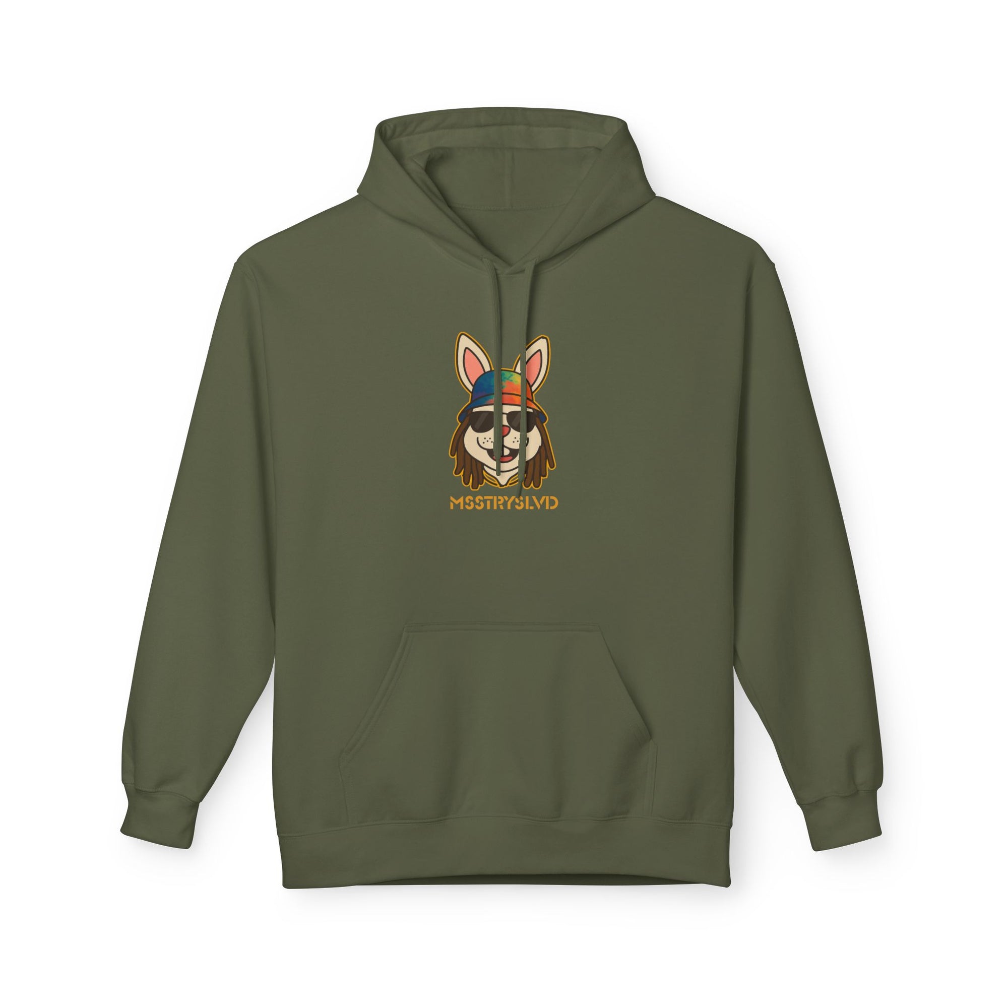 Reggae Bunny Graphic Hoodie | Rabbit with Bucket Hat & Sunglasses Streetwear