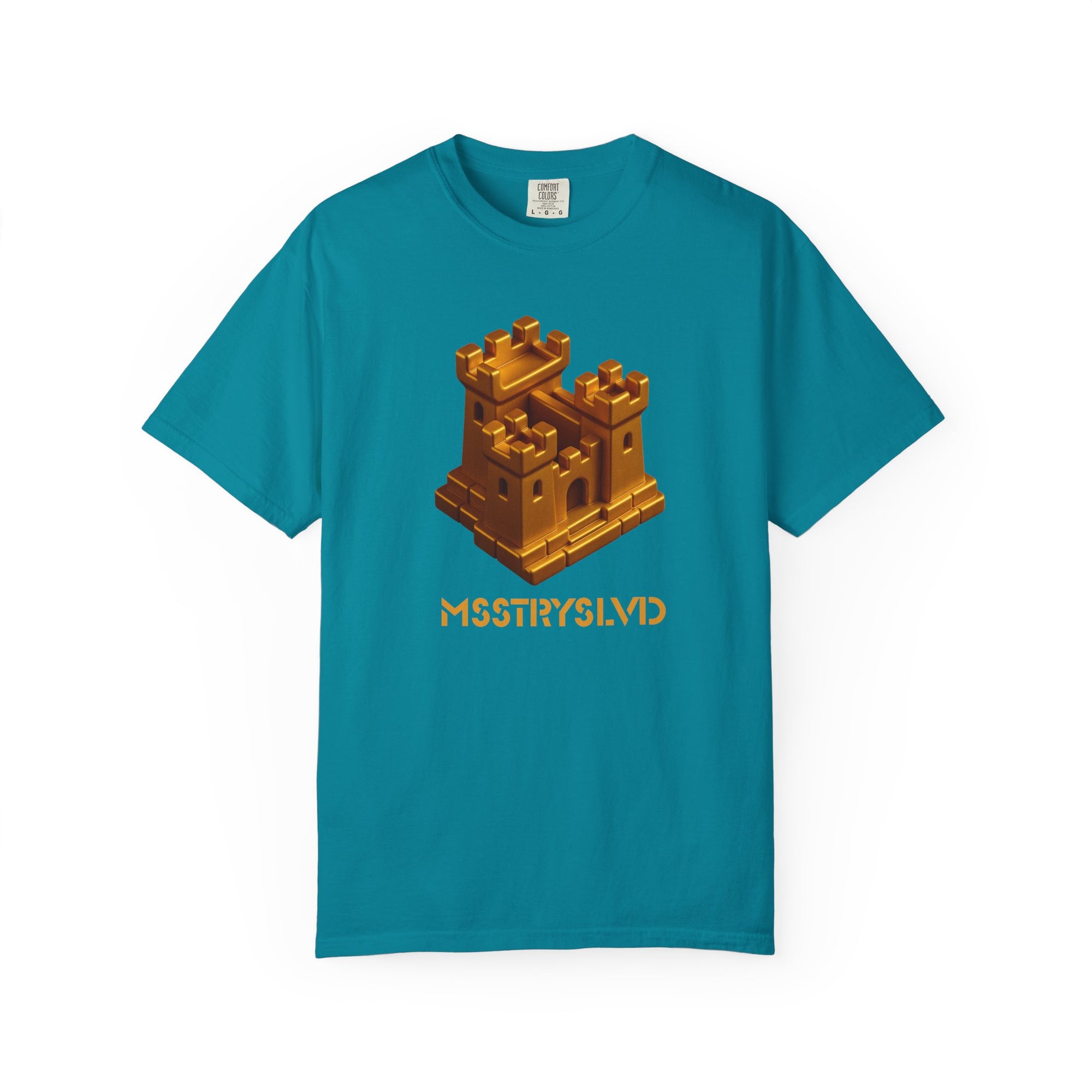 “FORTRESS V1” Graphic T-Shirt – Golden Castle Beetle Vault Rush Streetwear Edition For Men & Women