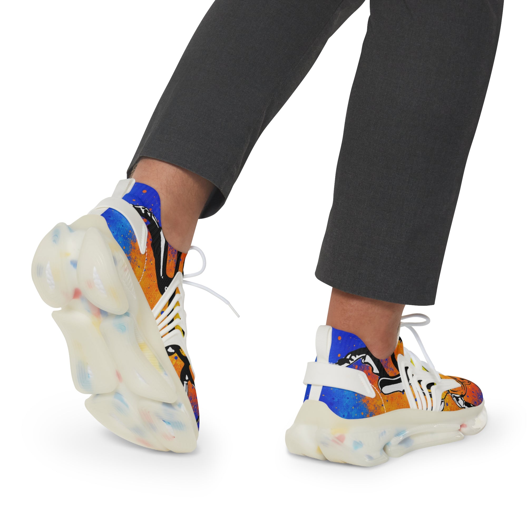 👟 “GLITCHSTEP V1” Quantum Mesh Sneakers – Cosmic Graffiti Edition