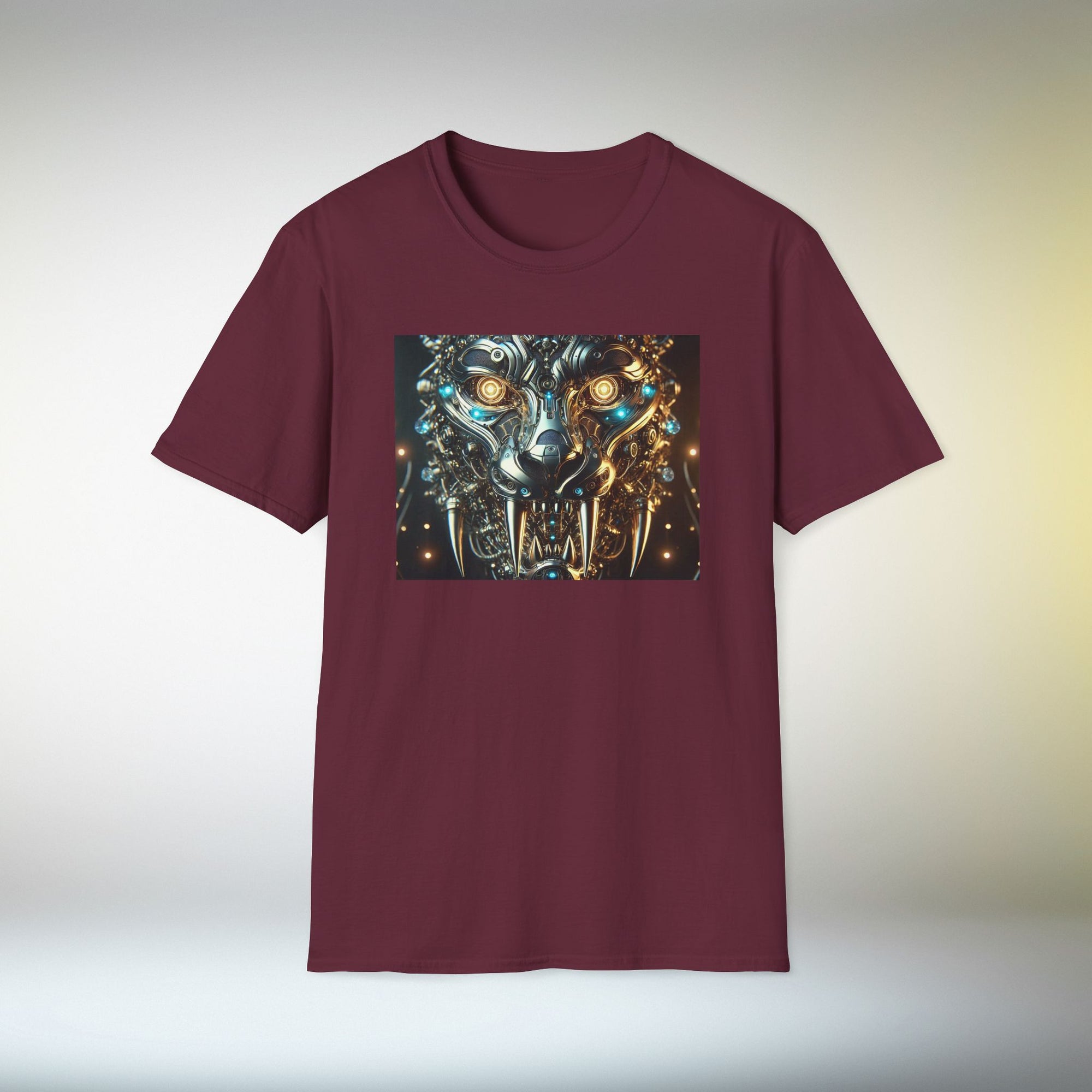Cyber Wolf T-Shirt | Futuristic Steampunk Wolf Graphic Tee Sci-Fi Streetwear