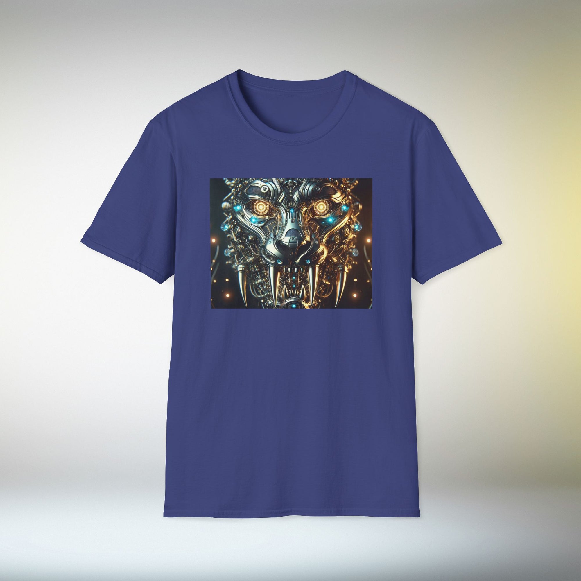 Cyber Wolf T-Shirt | Futuristic Steampunk Wolf Graphic Tee Sci-Fi Streetwear