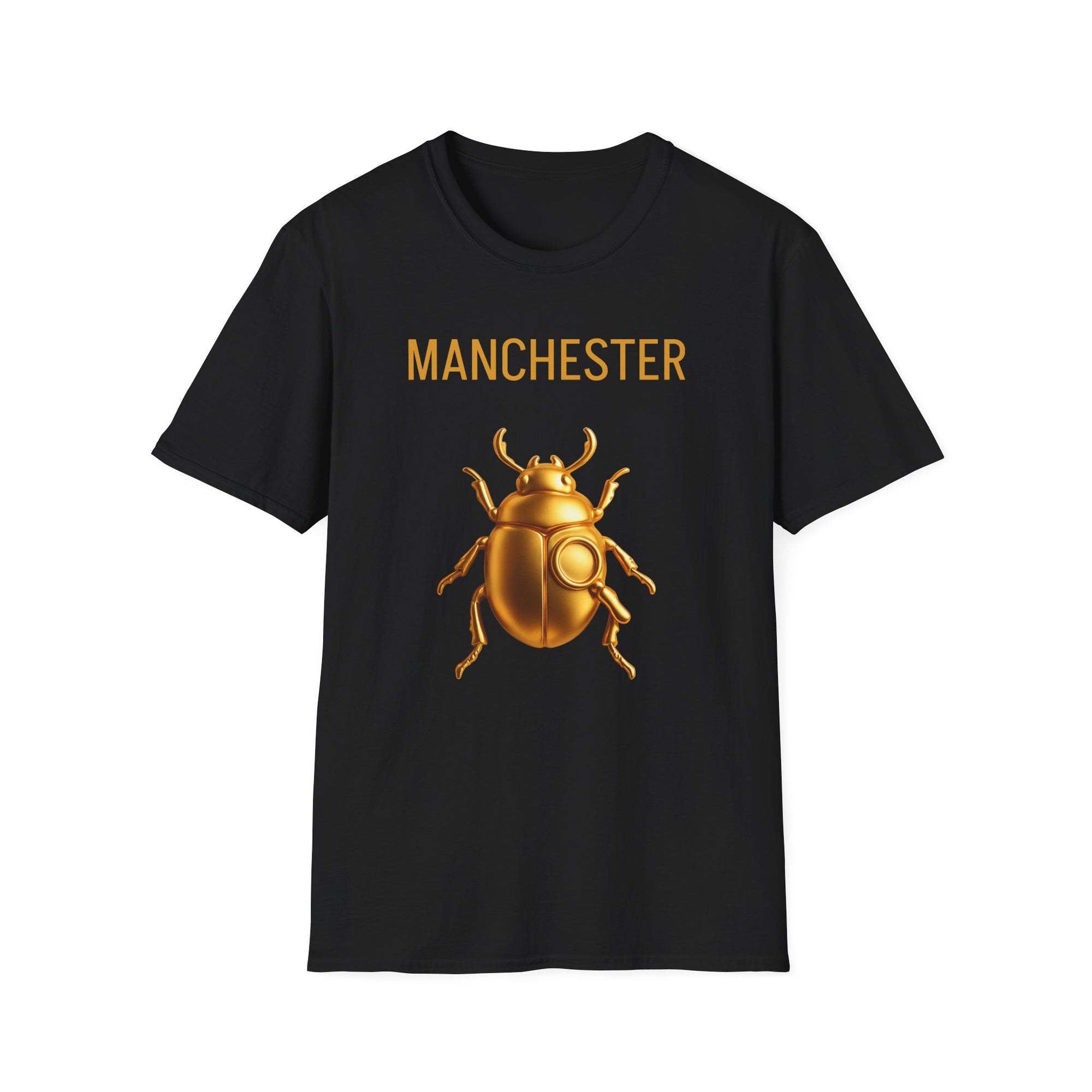 Manchester - Golden Beetle Unisex Softstyle T-Shirt