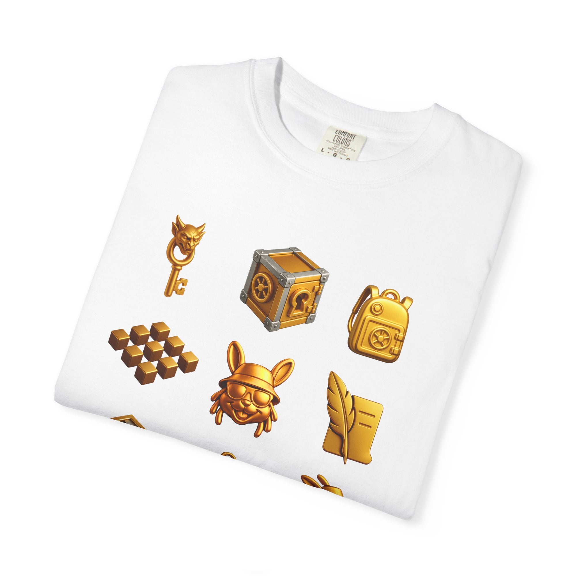 Lexicon Beetle Vault Rush Game T-Shirt – MSSTRYSLVD® Gold Coin Graphic Tee | Streetwear for Dream-Chasers & Gamers