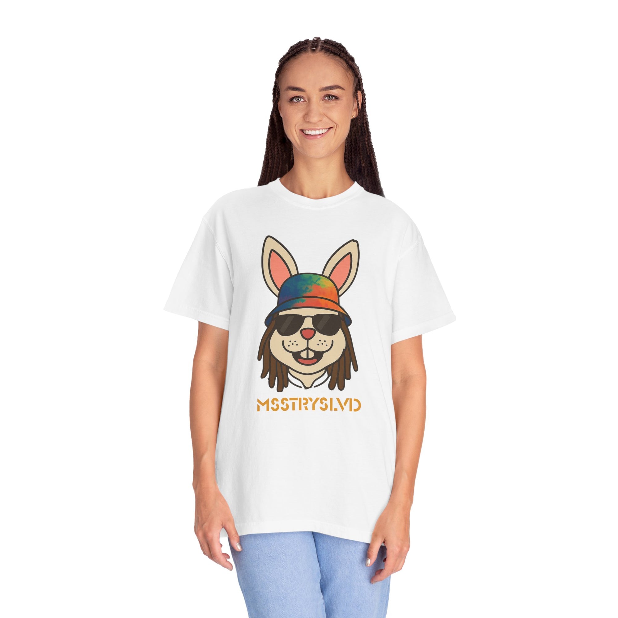 “RABBIT VIBES V1” Graphic T-Shirt – Streetwear Bunny Tee For Men & Women