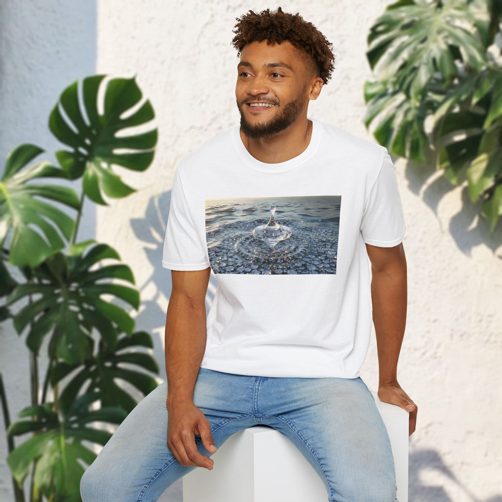 Crystal Spin T-Shirt – Diamond Spinning Top Art | Sparkle & Balance Graphic Tee