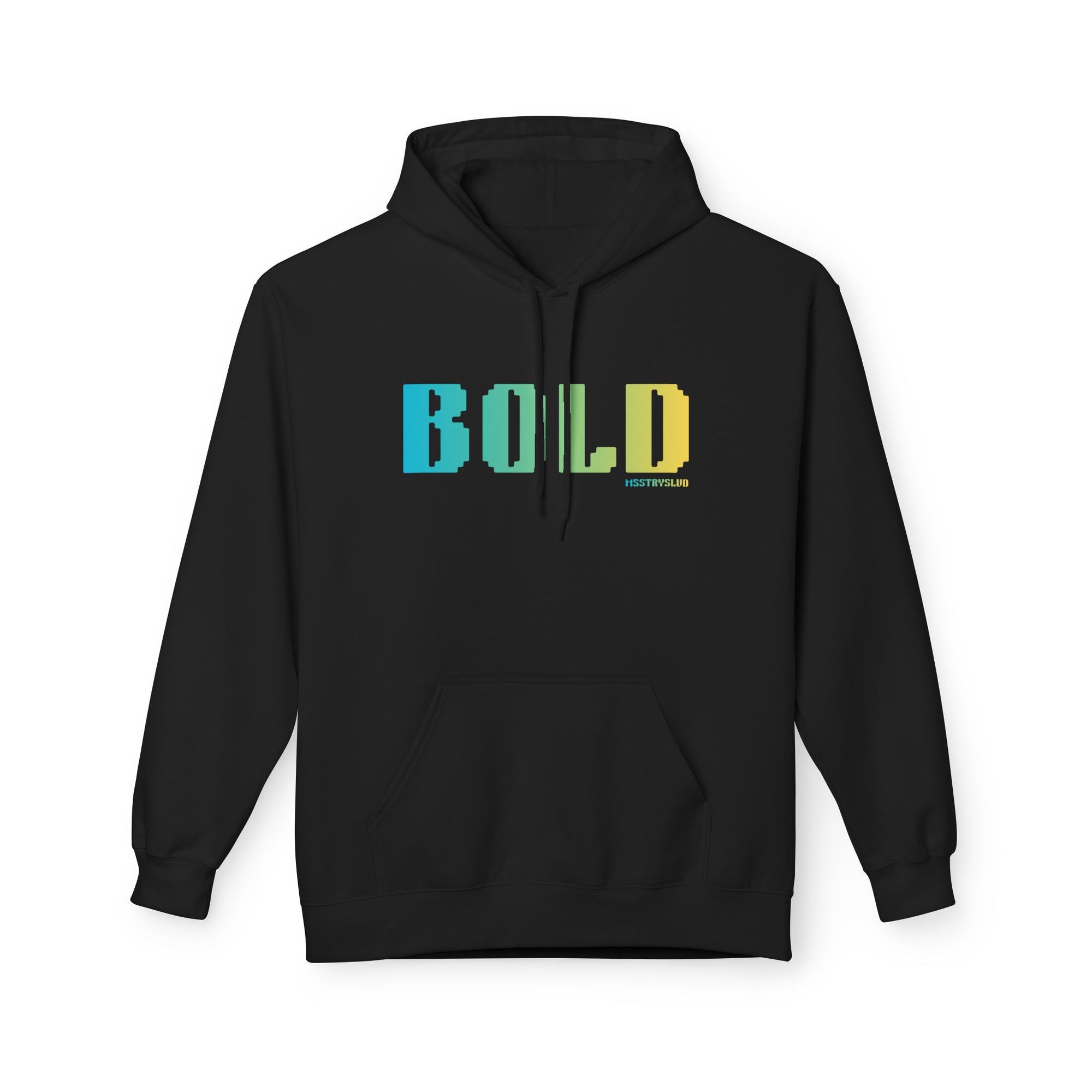 Bold Big Quote Hoodie | Bold Colorful Print Retro Graphic Pullover
